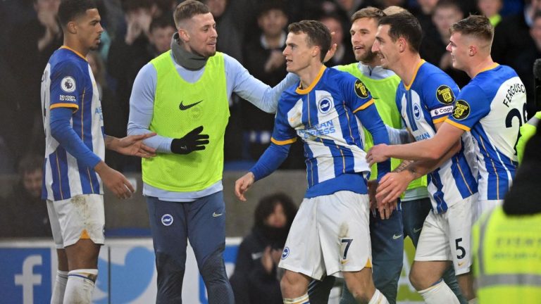 Dominant Brighton send Liverpool to heavy defeat