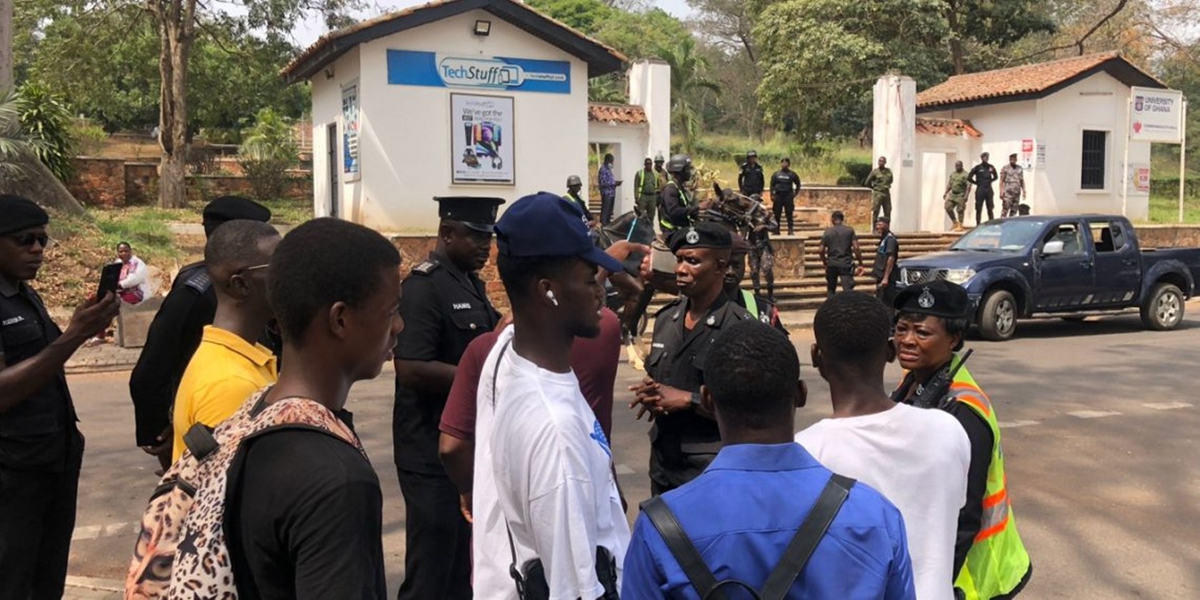 Heavy security presence on Legon campus as school reopens