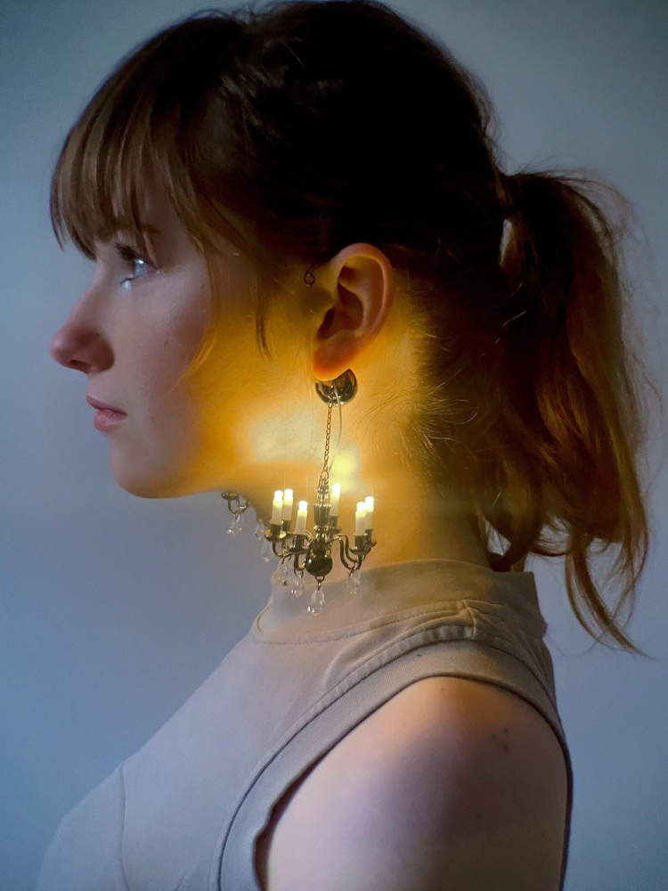 Artist Creates Chandelier Earrings That Actually Light Up