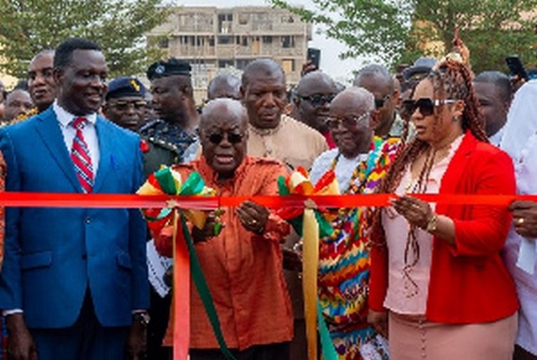 Moment Adwoa Safo ‘met’ Akufo-Addo at inauguration of school at Kwabenya