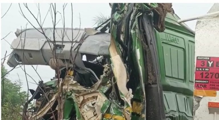 Driver in critical condition after accident involving fuel tanker