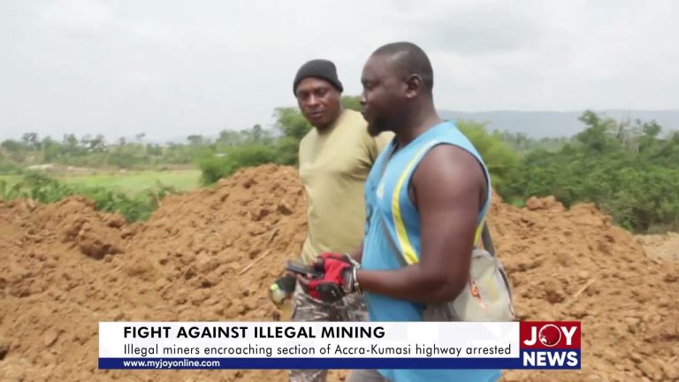 Illegal miners encroaching section of Accra-Kumasi highway arrested