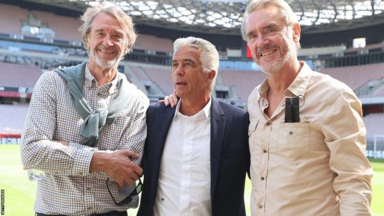 Sir Jim Ratcliffe due at Old Trafford