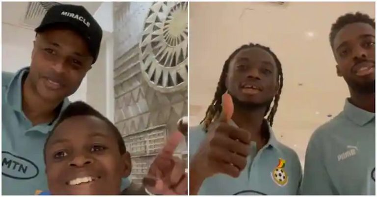 Hilarious video of Yaw Dabo, Inaki and Dede Ayew at Black Stars camp in Kumasi gets fans talking