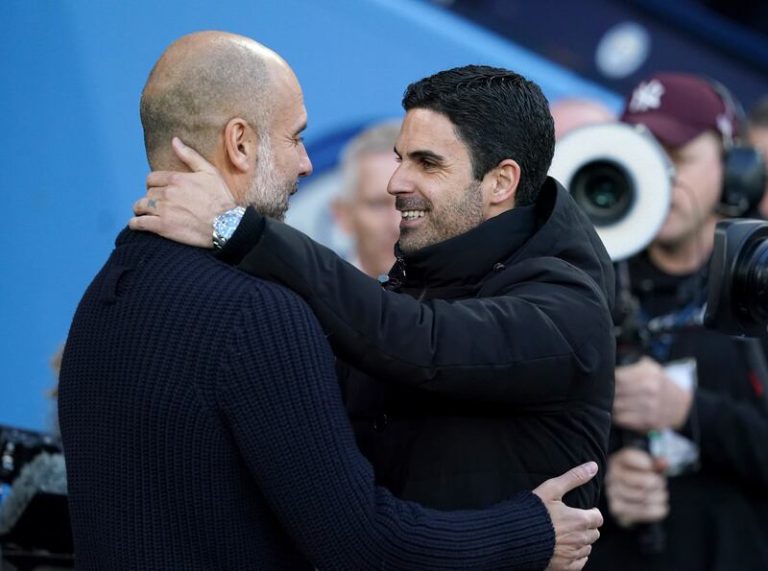 Mikel Arteta says Pep Guardiola’s side at ‘levels not seen before’