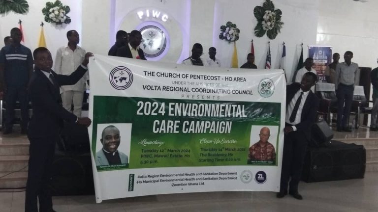 Church of Pentecost launches 2024 ‘Environmental Care Campaign’ in Ho