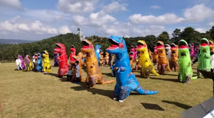 Japan’s Fascination with T-Rex Costume Racing