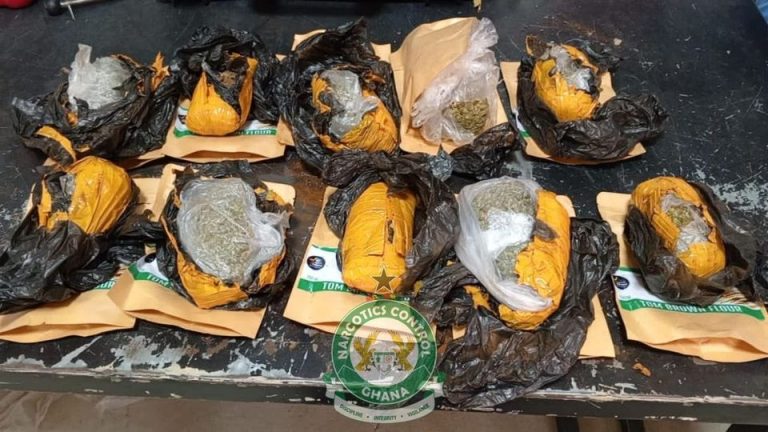 NACOC seizes 1.6kg of suspected cannabis bound for UK