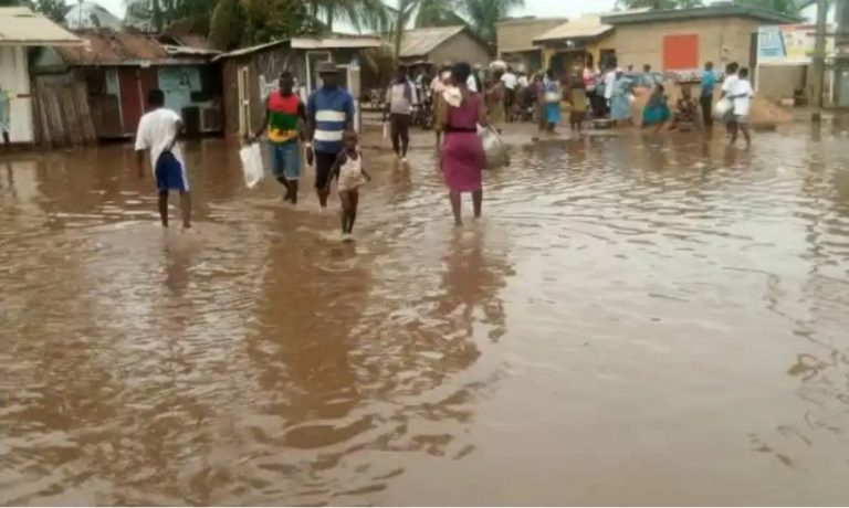 River waves flood three communities in Ada; over 300 residents affected