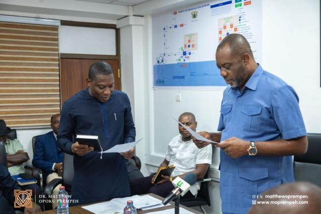 Herbert Krapa sworn-in as new ECG Board chairman