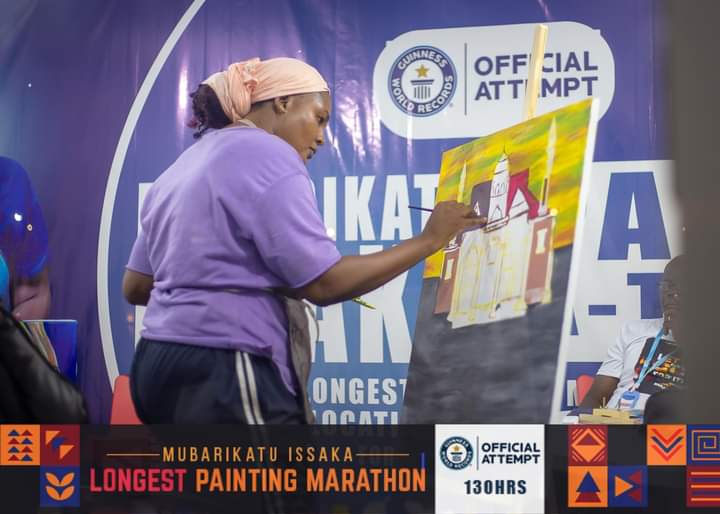 29-year-old Ghanaian artist attempts longest painting marathon